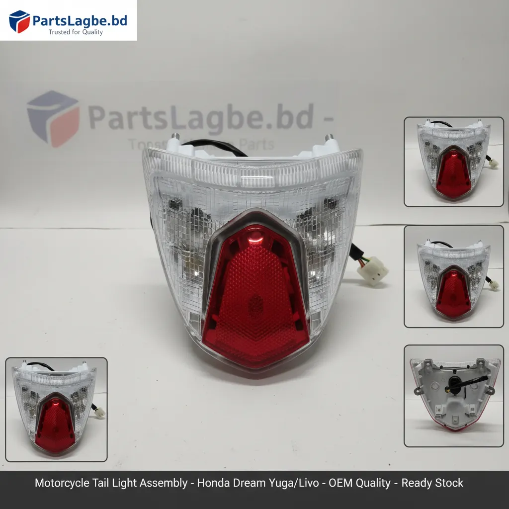 TVS Rear Tail Light Assembly – Compatible with Apache, Phoenix, Star, Metro & Stryker
