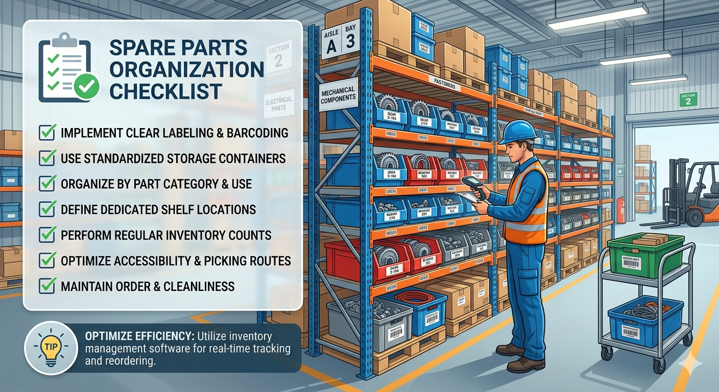 Spare Parts Storage Guide: যন্ত্রাংশ সংরক্ষণ করে আয়ুষ্কাল বাড়ান ও খরচ কমান