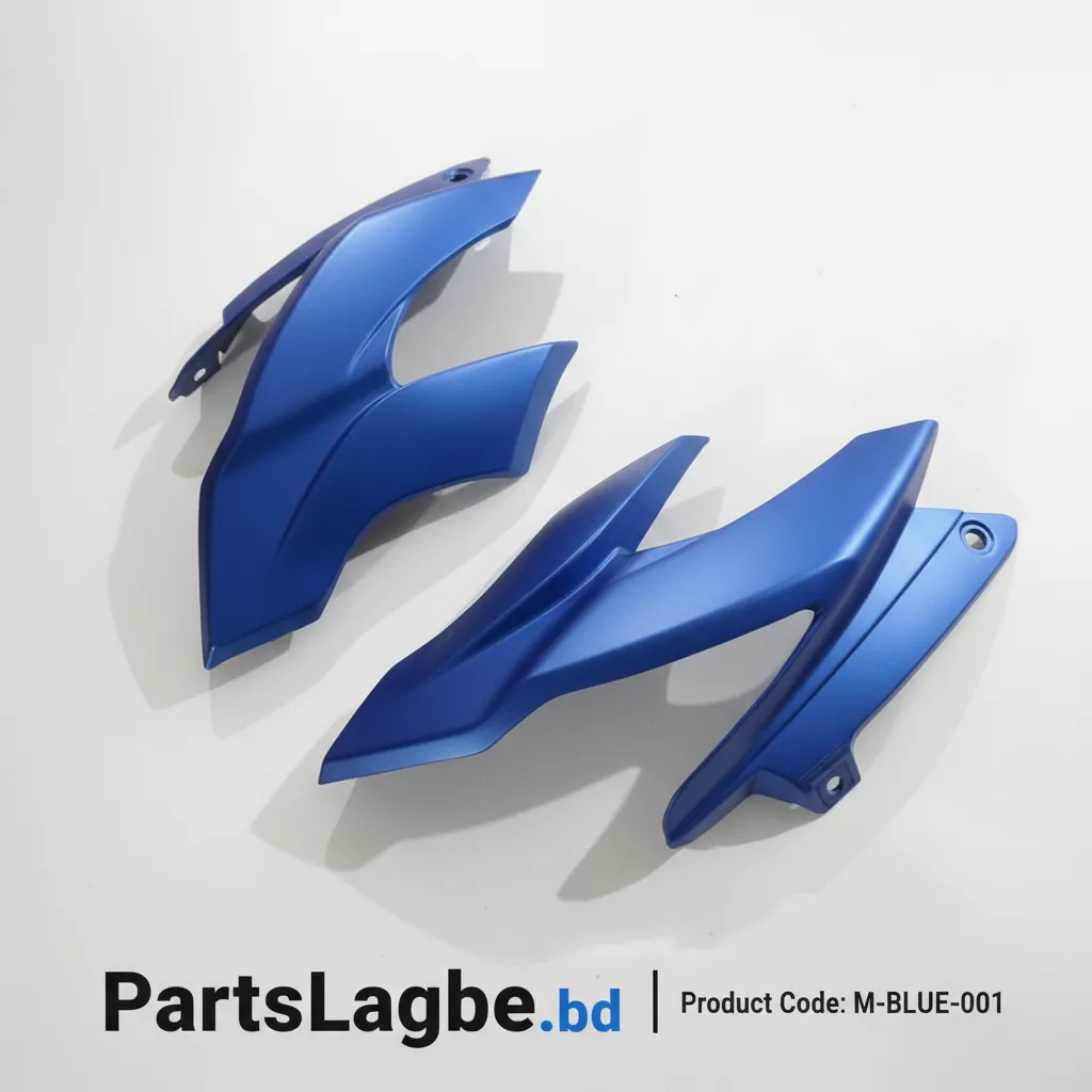TVS Genuine Headlight Housing Side Cowls (Pair) – Matte Blue